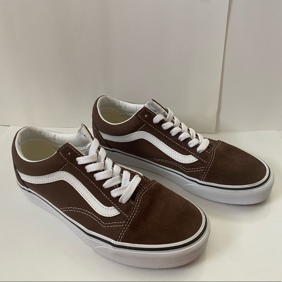 Vans | Shoes | Vans Old Skool Rain Drum True White Brown Size 6 Men 75  Women | Poshmark